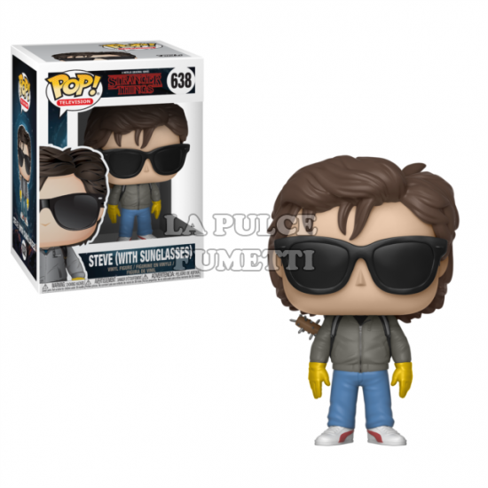 STRANGER THINGS: STEVE (WITH SINGLASSES)- VINYL FIGURE #   638 - POP FUNKO 